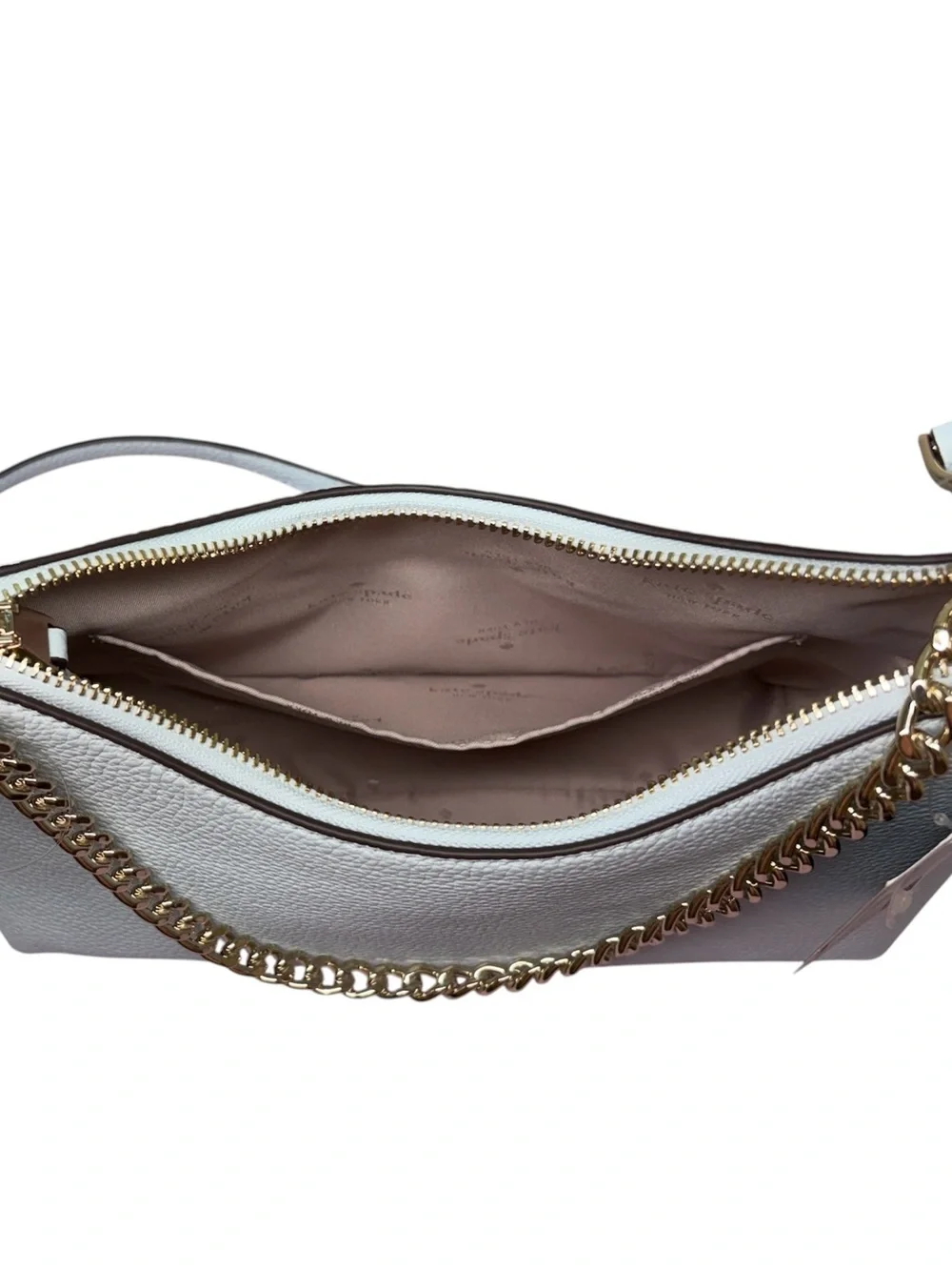 Kate Spade New York Pebbled Leather Convertible Crossbody Bag in Crisp Sky NWT‎